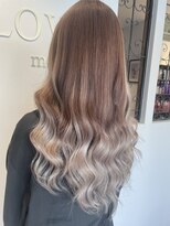 ラビスモア(Lovis moa)&nbsp;切りっぱなしボブ/ピンクブラウン/エアリーロング/美髪のススメ