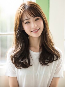 ガーディナ(Gardina) ロングレイヤー　顔周り　髪質改善　ブラウンカラー