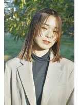 ルク(RUKU)&nbsp;フェイスレイヤー/モードヘア/大人ガーリー/チョコレートカラー