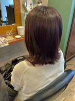 ヘアーアンドリラックス ラッシー(hair&relax Lassie)&nbsp;ココアブラウン×外はねボブ
