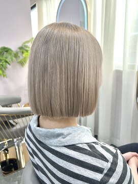 ガルボヘアー 名古屋栄店(garbo hair) #ハイトーン#ボブ#グレージュ#ホワイトグレージュ#名古屋