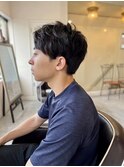 MEN'S HAIRアッシュブラックショートヘア