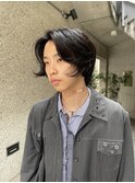◎メンズボブウルフメンズミディアムメンズロングワックスなし