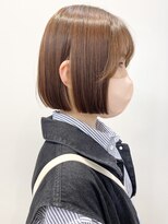 モリオフロムロンドン 松戸店(Morio from London)&nbsp;【松戸　石山】顎ラインストレート切りっぱなしミニボブ
