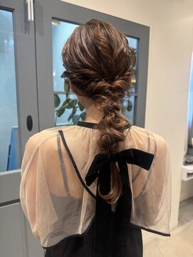 アンソル 戸田店(N'SOL) リボン編み下ろしアレンジ