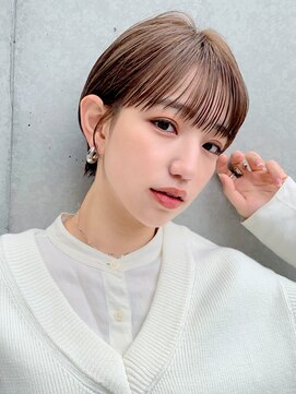 ロンドエニカ 大宮(Lond enika) 切りっぱなしボブエアリーロング美髪ピンクブラウン[大宮]