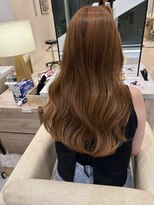 ガレリアエレガンテ 栄店(GALLARIA Elegante)&nbsp;オレンジブラウン　×   ロング