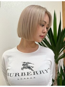 リノショアーズ 元町店(RINOSHORES) 10代20代★大人かわいいダブルカラーブリーチミルクティーカラー