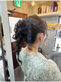 【ヘアセット】 ハイポニー編み下ろし♪ 茅ヶ崎ヘアセット