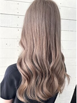 ルノン(LUNON) ミルクティーベージュ/ブリーチカラー/髪質補修ダブルカラー