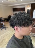 カット縦落ちパーマ