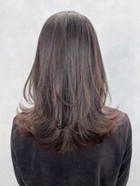 アイティーバイアルバム 下北沢店(IT by ALBUM)&nbsp;ボブルフくすみベージュ秋色オリーブカラー_ba440902