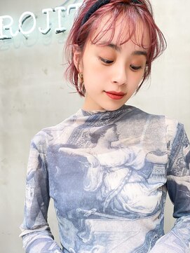 エイミー(Aimee) Aimee 町田 チェリーレッド×レイヤーボブ