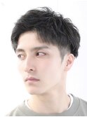 【Hale】ブルーブラックNo2590韓国マッシュスパイキーショート