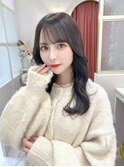 前髪カットが可愛い☆透明感ブラウンカラー