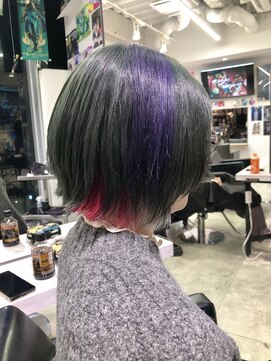 トーキョー オタクヘアー(TOKYO OTAKU HAIR) あんスタ 紅月 推しカラー ブリーチカラー デザインカラー