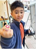 キッズカット☆メンズ男の子☆前髪カット/黒髪小学生◎刈り上げ