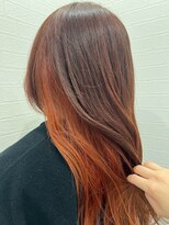 ミミックヘアー(MiMic hair)&nbsp;インナーオレンジ【桐生/みどり市/インナーカラー】