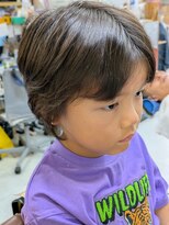 カットハウス パセリ お洒落キッズ☆フェザーパーマ☆      <理容室>/メンズ/バーバー