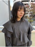 ダークブルーカラー×ミディアムレイヤー
