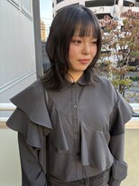 ツイギー 宮西店(TWiGGY) ダークブルーカラー×ミディアムレイヤー