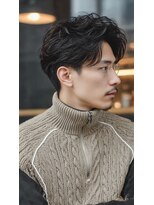 リアン アオヤマ(Liun Aoyama)&nbsp;ニュアンスパーマフェードマンバンヘアツイストスパイラルパーマ