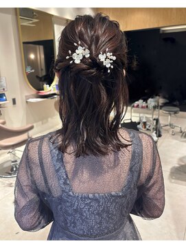 ソラス 緑地公園店(SOLAS) ハーフアップアレンジ