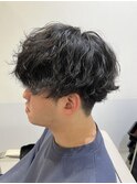 波巻きシャドウパーマ