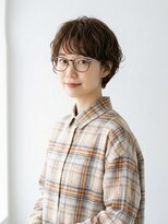 キビト(kibito)&nbsp;マッシュショートパーマ　若松河田駅/曙橋駅/20代/30代/40代