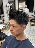 MEN’S/サーフカール/刈り上げセンターパート/表参道駅/青山
