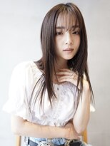 ニコトウキョウ 新宿(nico TOKYO) ロングレイヤーカット顔周りレイヤーウルフハッシュカット韓国