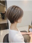 【小田急相模原】くびれショート白髪ぼかしハイライト