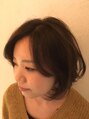 ヘアーリゾート ビッグアップ(hair resort Big up) 似合わせふんわりショート。ポイントパーマでお手入れ簡単に