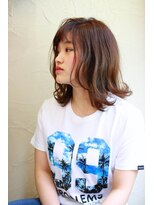 トヌコア ルア 下北沢店(TONUKOA RUA)&nbsp;【TonukoaRua】大人可愛い☆ひし形カールのロブ
