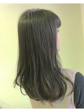 ナット(Nat) セミロング×グレージュ