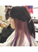 パープルインナーカラー