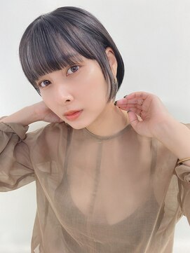 ルービック 枚方(Rubik's) 小顔に見える大人ショートボブ/インナーカラー