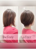 秋ショートボブ
