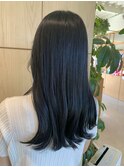 【暗髪】ネイビーブルー【透明感】