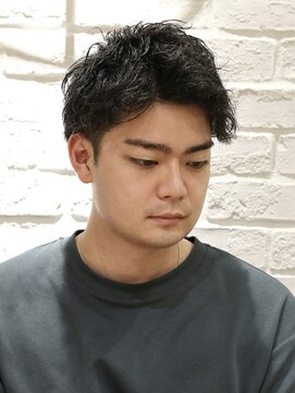 ヨシザワインク プレミアム 横浜 桜木町店(YOSHIZAWA Inc. PREMIUM) 20代メンズ黒髪アップバングショート