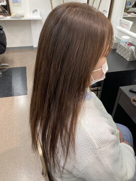 ビーズカラー ヤマザワ富谷成田店 ツヤサラロングヘアー