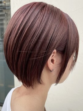 ラビスモア(Lovis moa) 切りっぱなしボブ/ピンクブラウン/エアリーロング/美髪のススメ