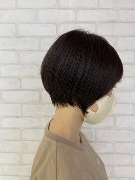 ビス ヘア アンド ビューティー 西新井店(Vis Hair＆Beauty) シンプル前下がりショートボブ艶髪アッシュベージュ西新井