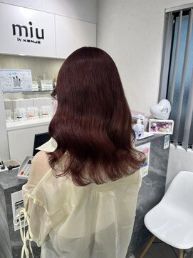 ミューバイケンジ(miu by KENJE) miu　ピンクブラウンカラー