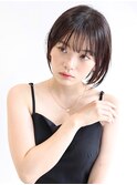 大人ミニボブ 切りっぱなし 博多ショート 福岡美容室 髪質改善