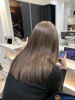 IJK 表参道 オリーブベージュ【髪質改善ストレート+ケアカラー】