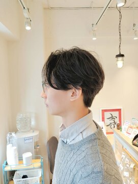 ハチマルハチ エアー 向ヶ丘遊園店(808 air) センターパート×パーマ@30代40代50代60代