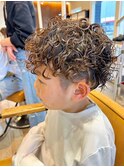 キッズカットフェードメンズマッシュショートメンズパーマ