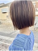 シンプル切りっぱなしボブ《ShIKA＊高力優子/鎌倉＊藤沢》