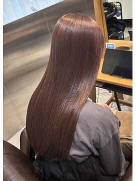 フェイス 港南台店(FACE。) ブリーチなしピンクブラウン【横浜/港南台/カラー】